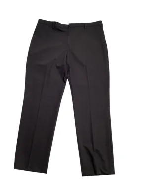 Perry Ellis Mens Modern fit Dress Pants 34 / 30 Black Solid Stretch