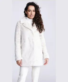 PIA ROSSINI KENNEDY FAUX FUR COAT