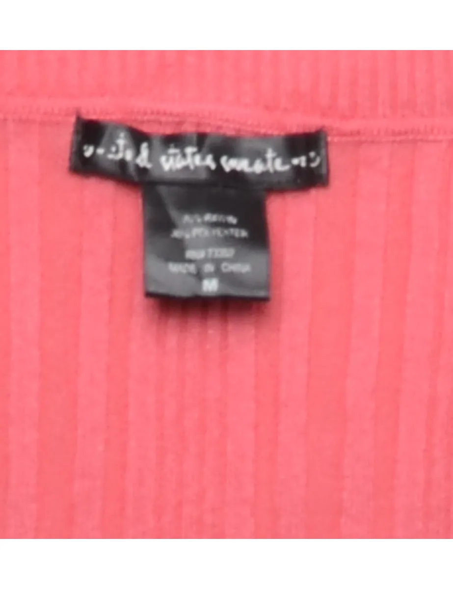 Pink Turtleneck Jumper - S