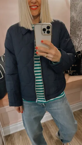 Quilted Bomber Jacket