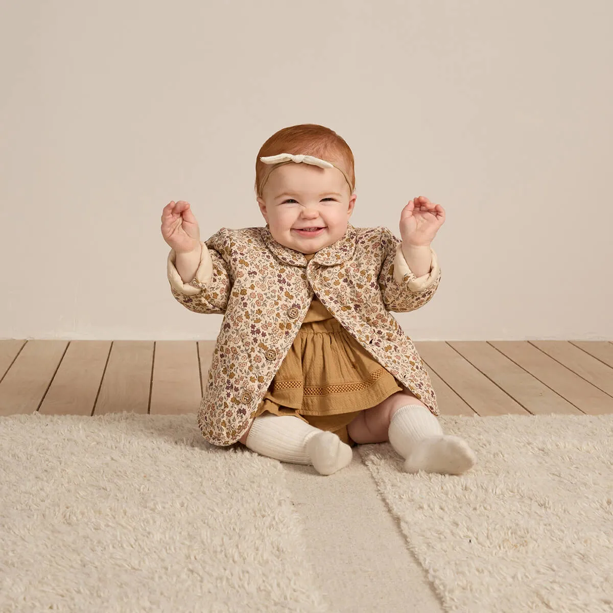 Quilted Jacket in Posy by Quincy Mae