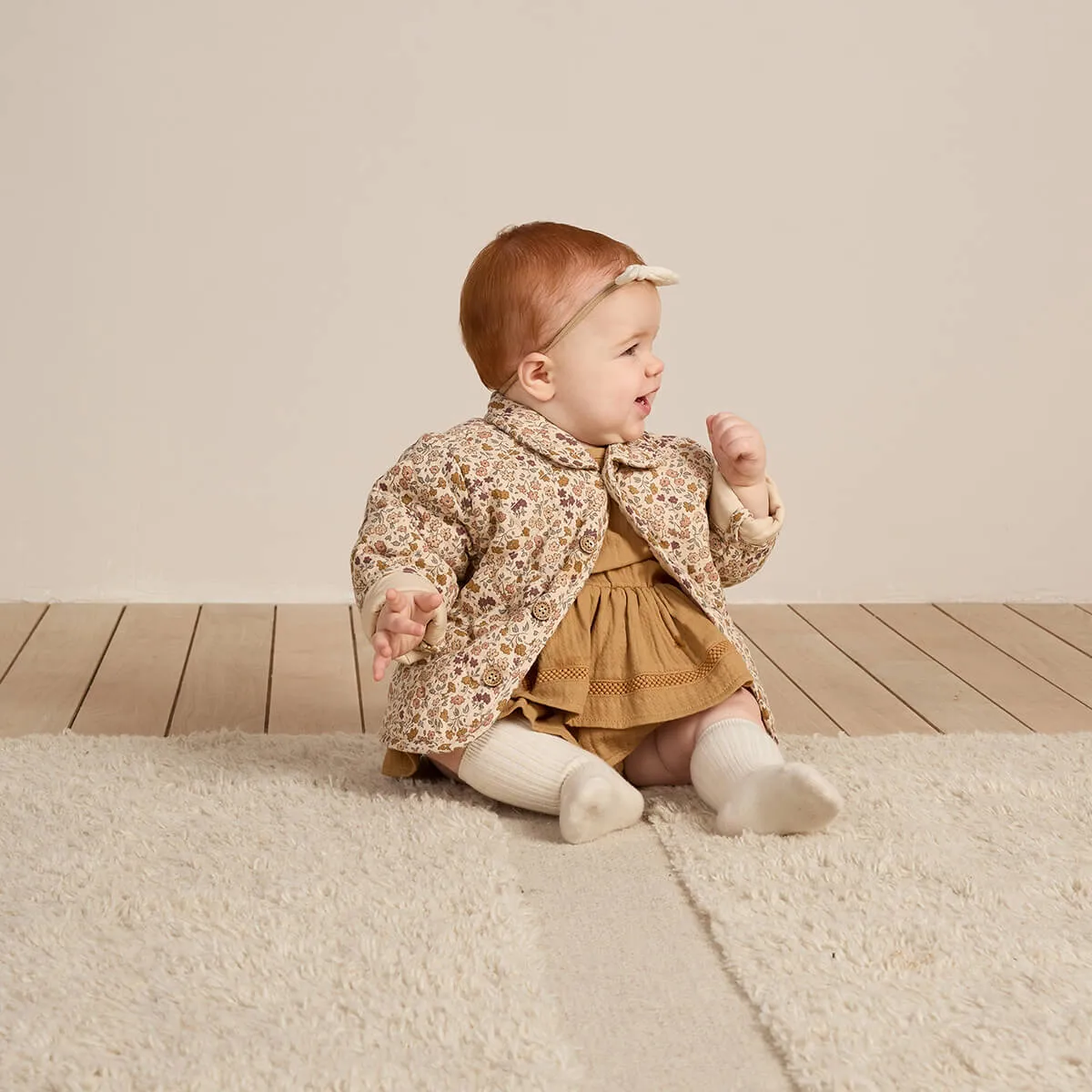 Quilted Jacket in Posy by Quincy Mae