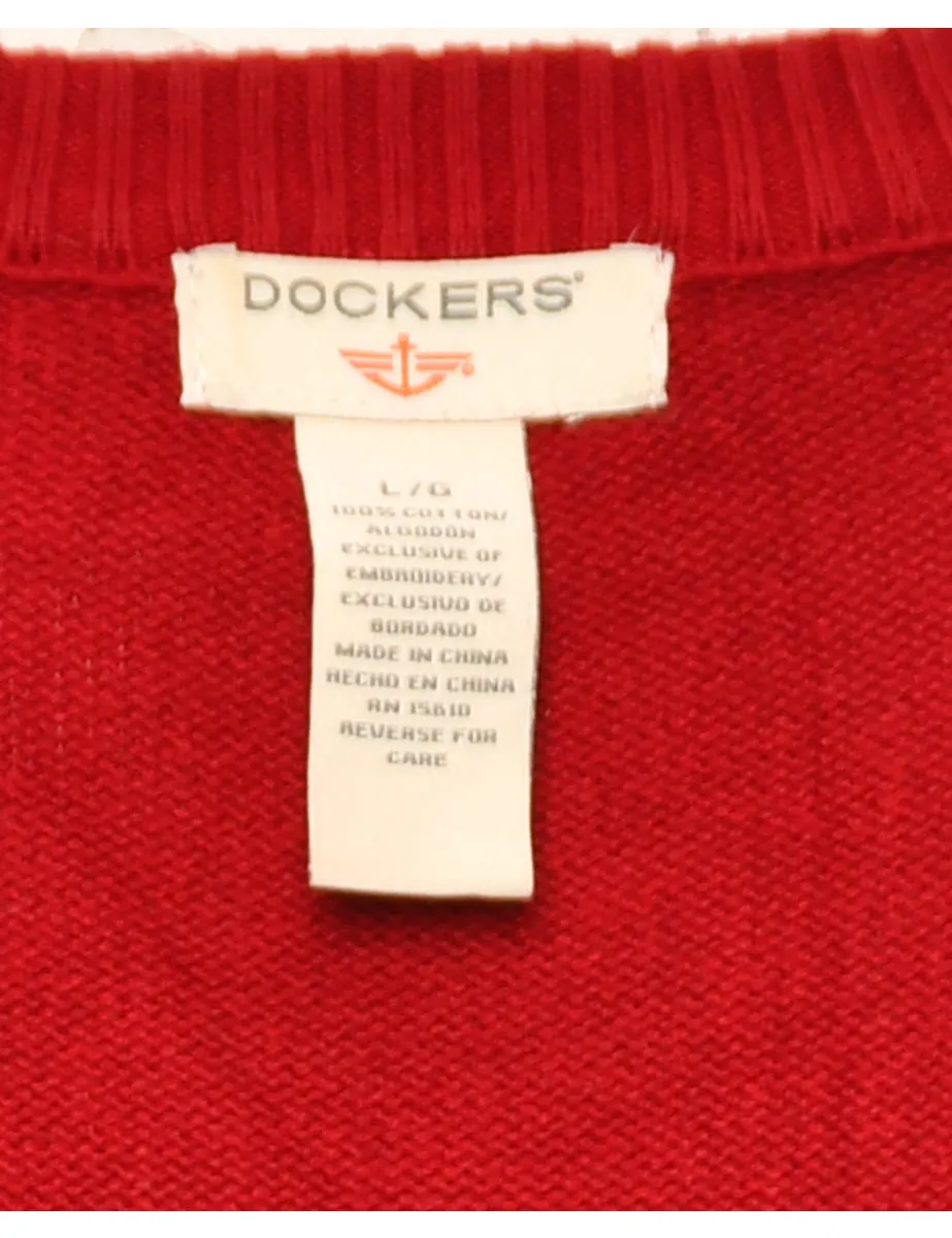 Red Dockers Jumper - L