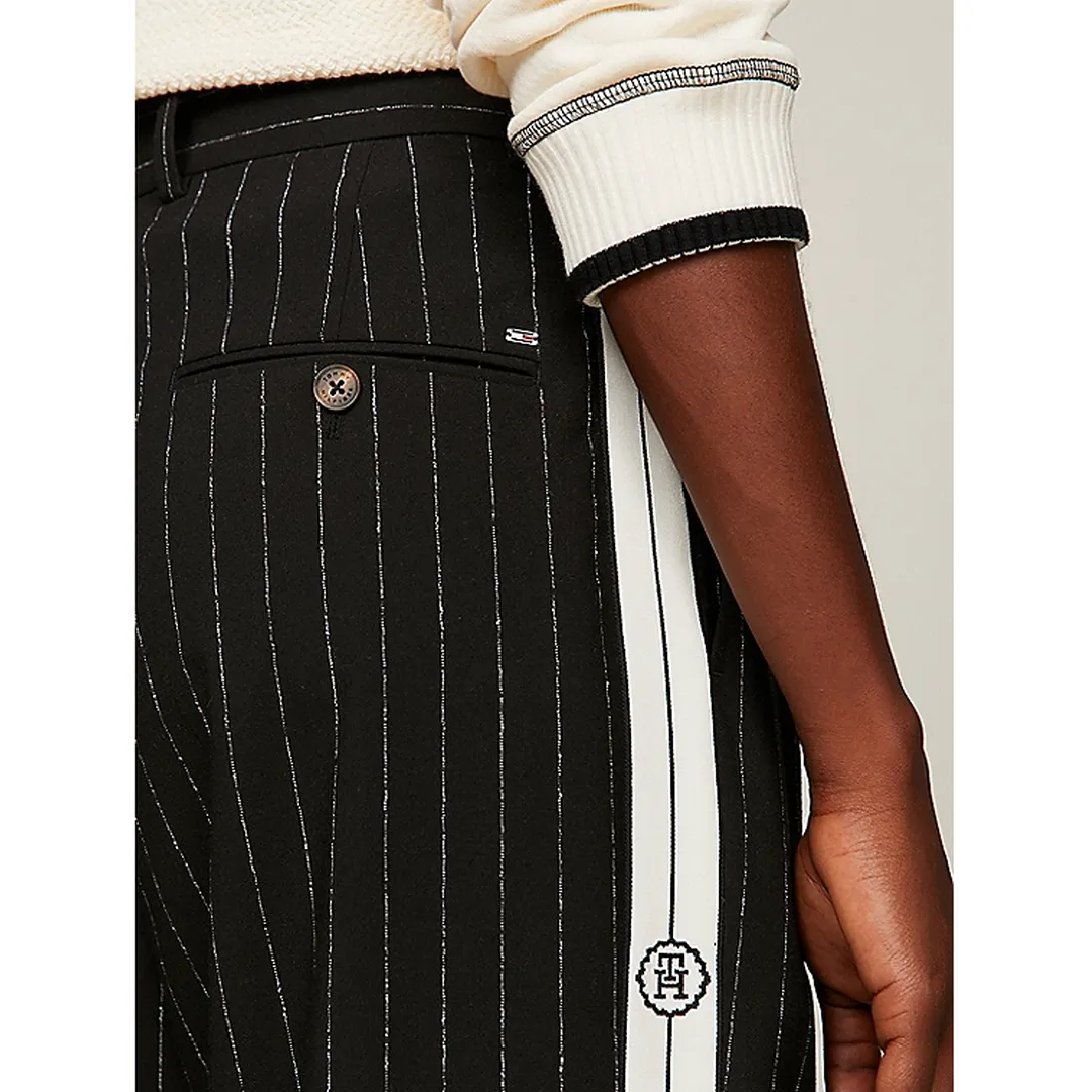 RELAXED STRAIGHT PINSTRIPE PANT