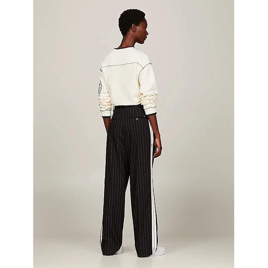 RELAXED STRAIGHT PINSTRIPE PANT
