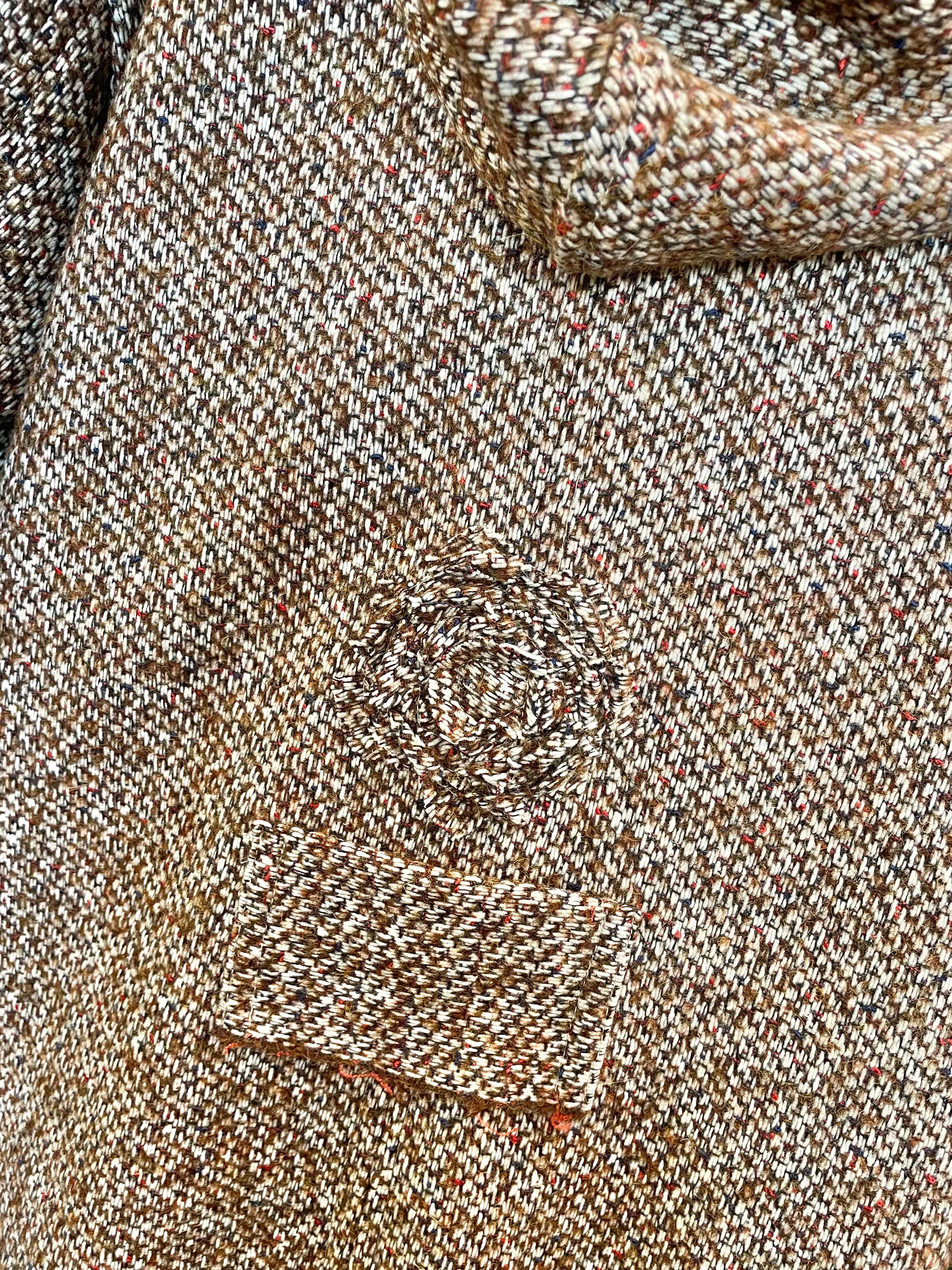 Rust and stone weave Bramble coat
