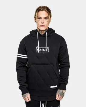 Saint Morta Lover Quilted Hoodie Black