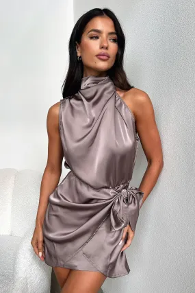 Santorini Mini Dress - Brown