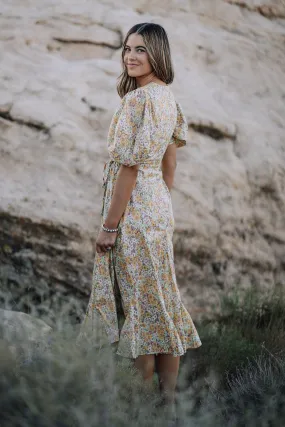 Seranie Wrap Midi Dress
