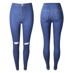 Sexy Plus Size Stretch Skinny Denim Pants