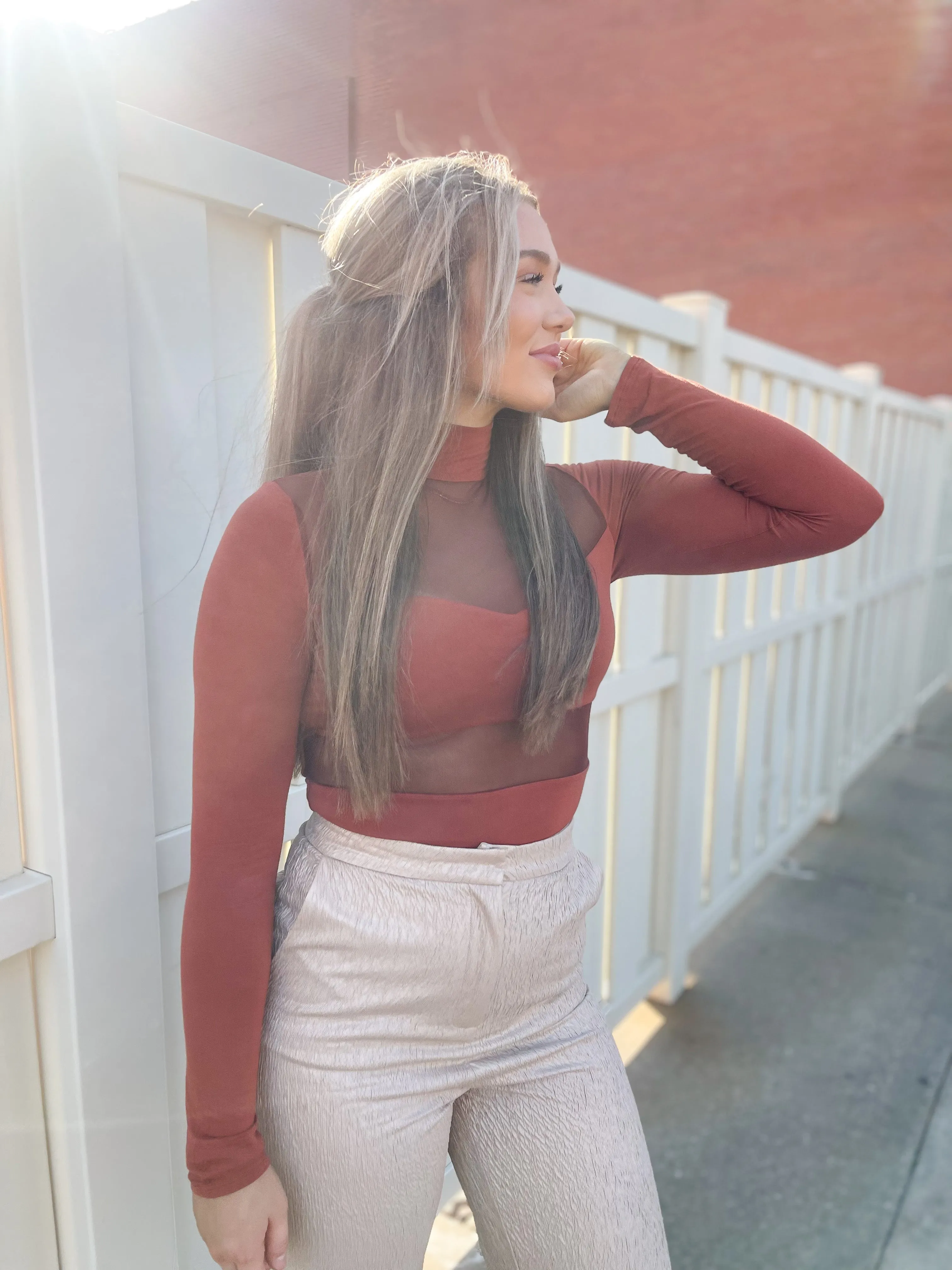Silver Beige Wide Leg Pant