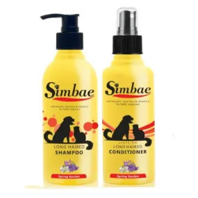 Simbae Long Haired Shampoo & Conditioner for Dogs & Cats