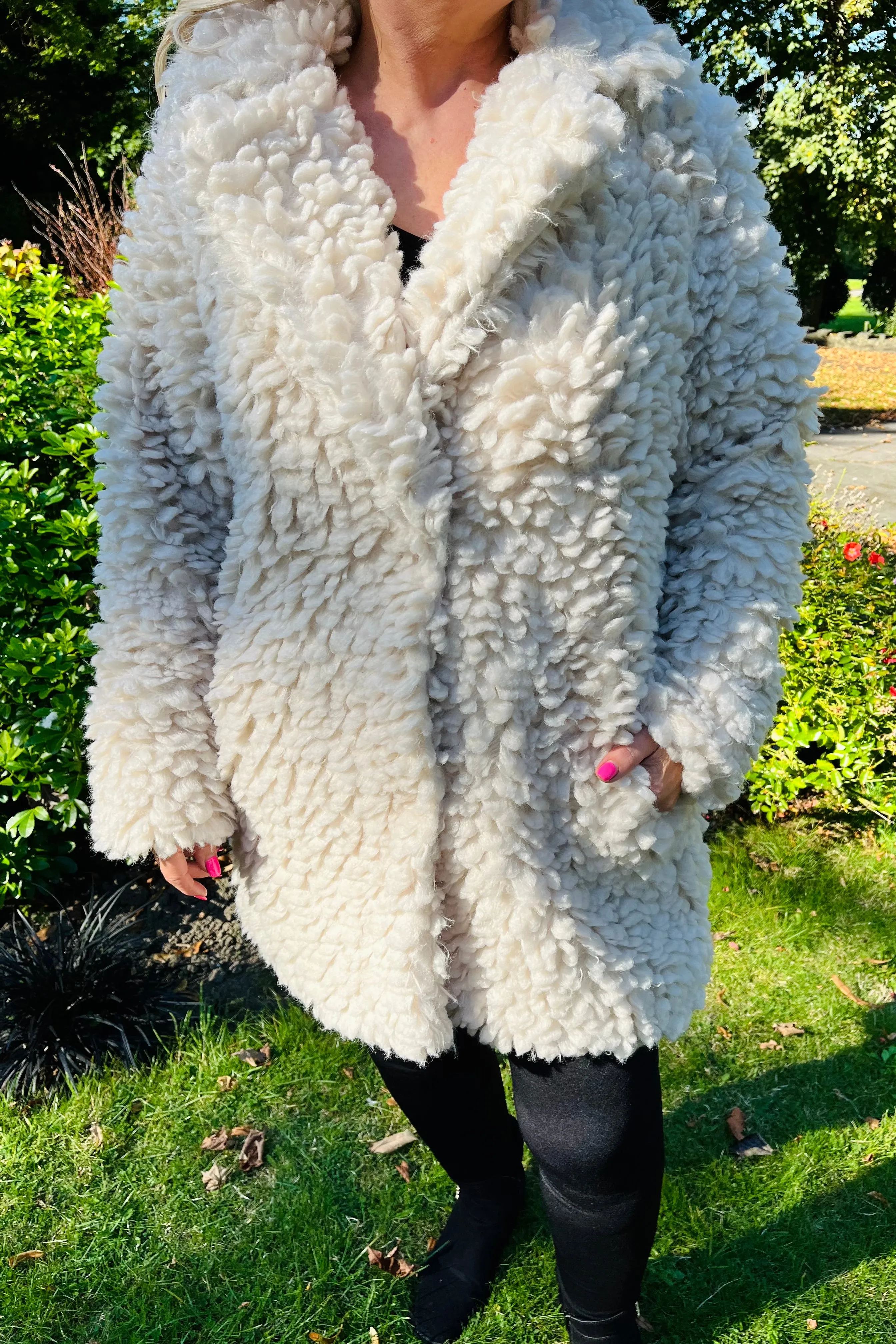 Snowdrop Shaggy Coat - Natural