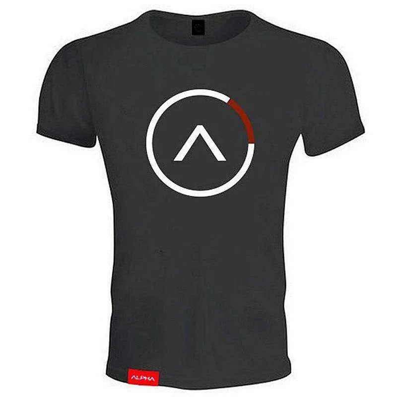 Sports Fitness Fashion Letter Printing Men's Short Sleeve T-shirt