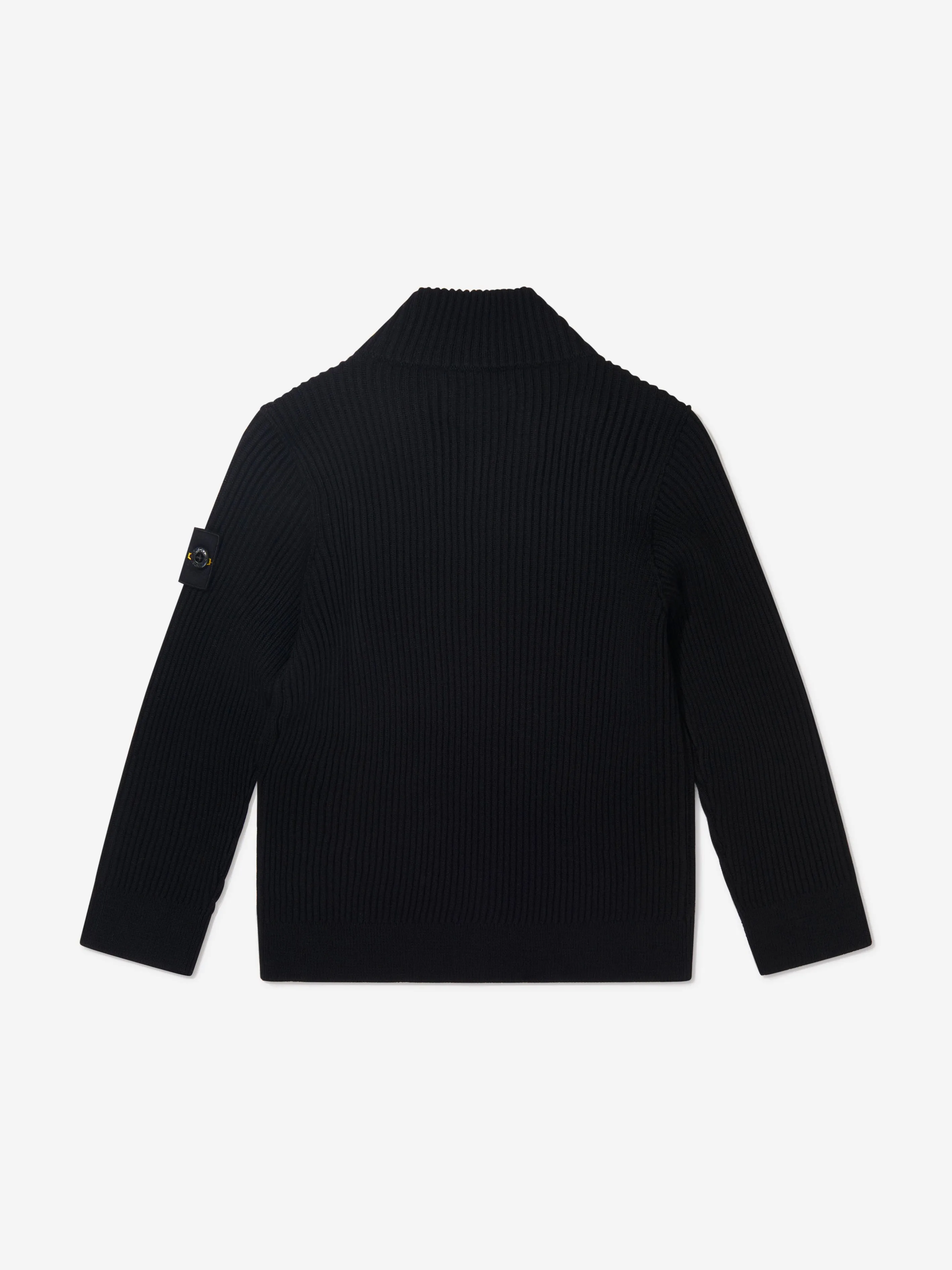 Stone Island Boys Zip Up Knitted Jumper