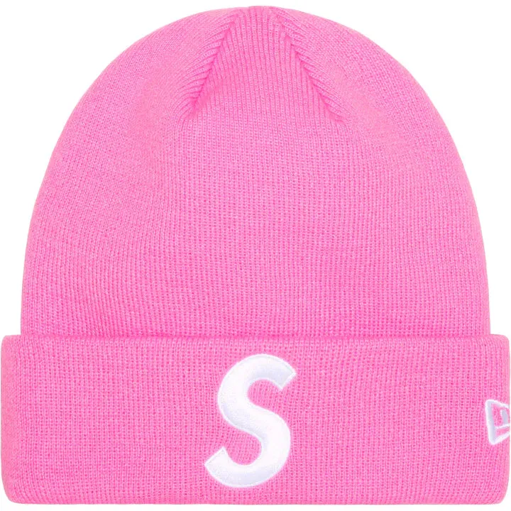 SUPREME x NEW ERA  S LOGO BEANIE 'PINK'