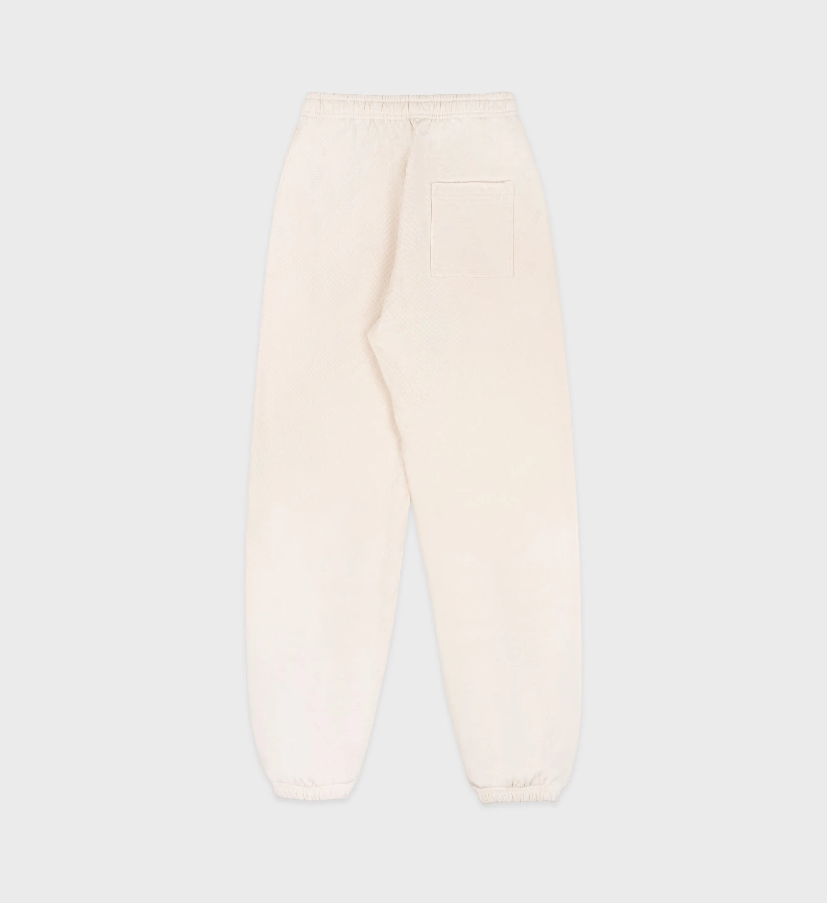 Syracuse Embroidered Sweatpant - Cream/Chocolate