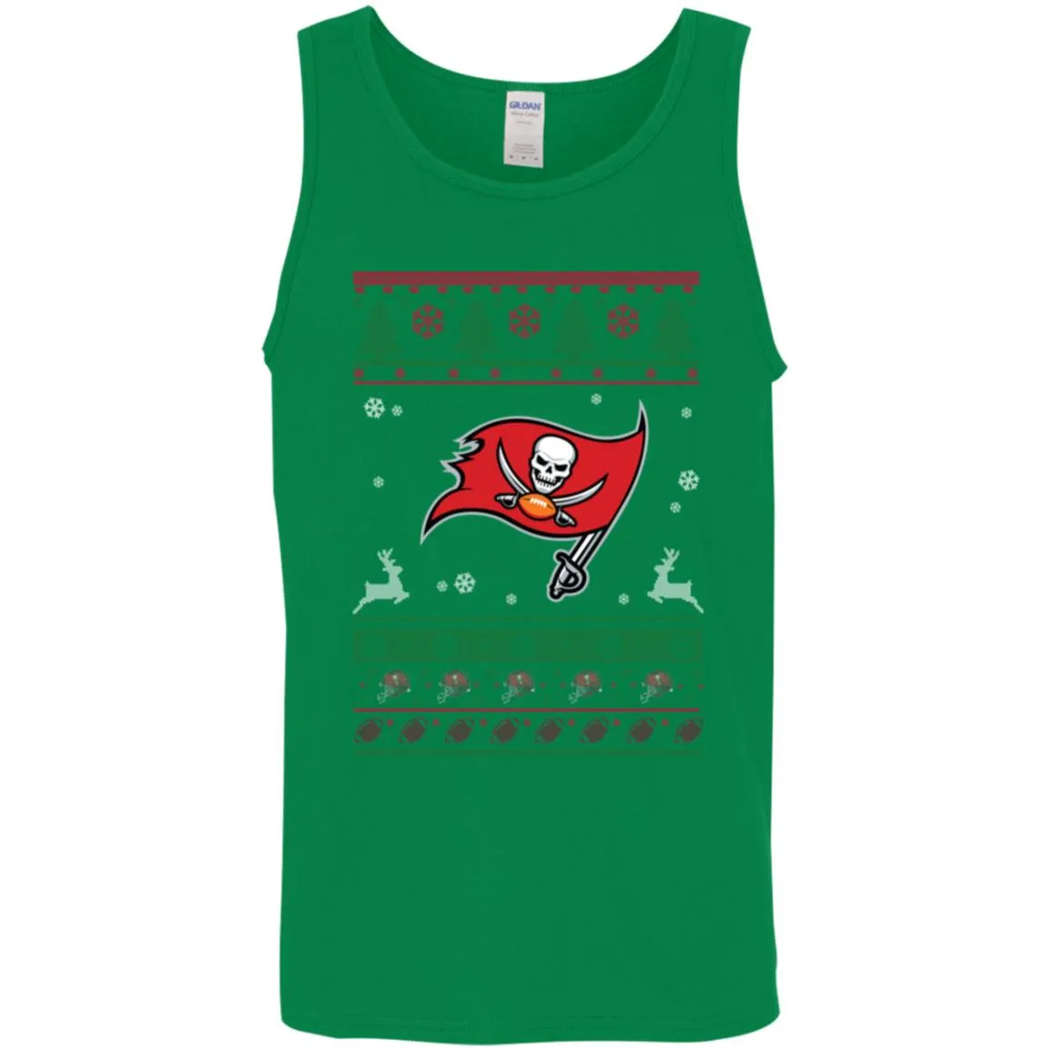 Tampa Bay Buccaneers Logo Football Teams Ugly Christmas Sweater Men Tank Top