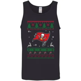 Tampa Bay Buccaneers Logo Football Teams Ugly Christmas Sweater Men Tank Top