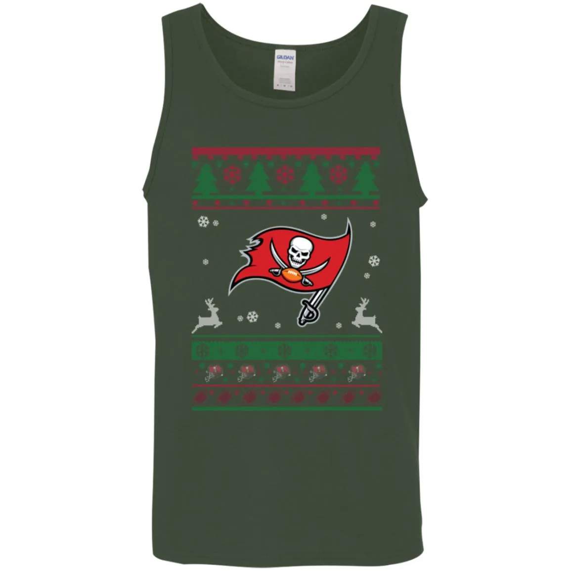 Tampa Bay Buccaneers Logo Football Teams Ugly Christmas Sweater Men Tank Top