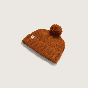 Tasman Ochre | Wool Pom Pom Beanie