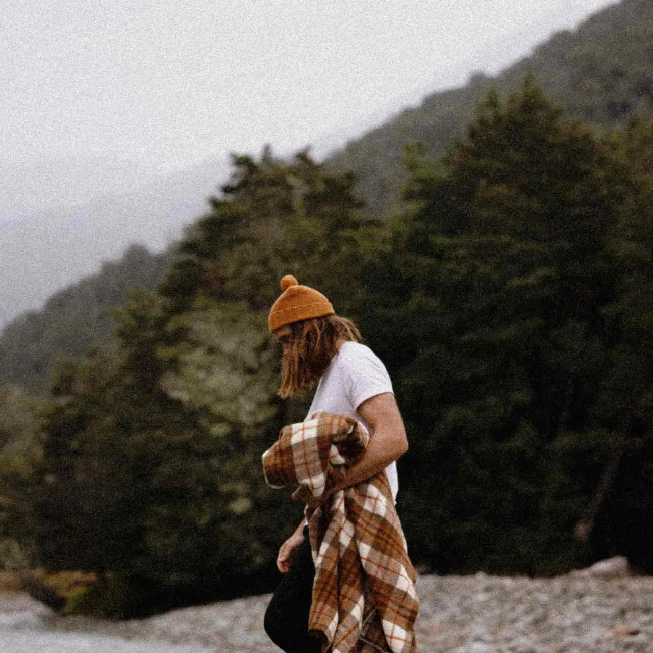 Tasman Ochre | Wool Pom Pom Beanie