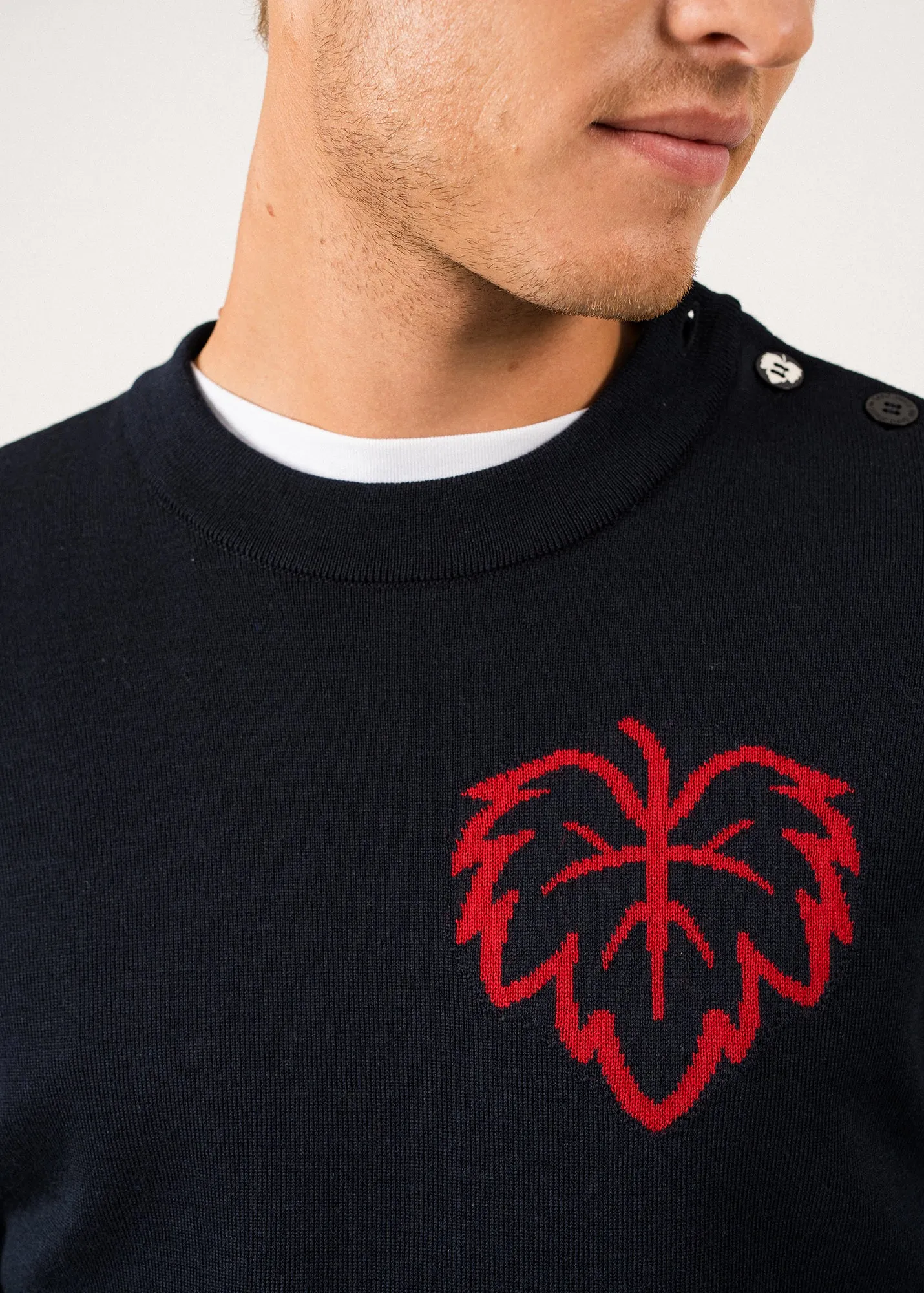 Terre-Mer sailor jumper - SAINT JAMES x Nus (NAVY/MEDOC)