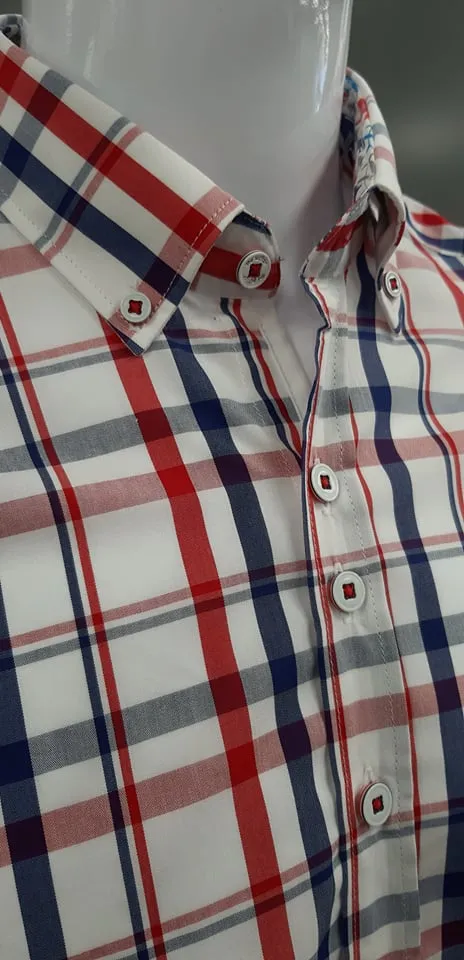 The Surf Car Paris Checked Shirt 8520 - Red