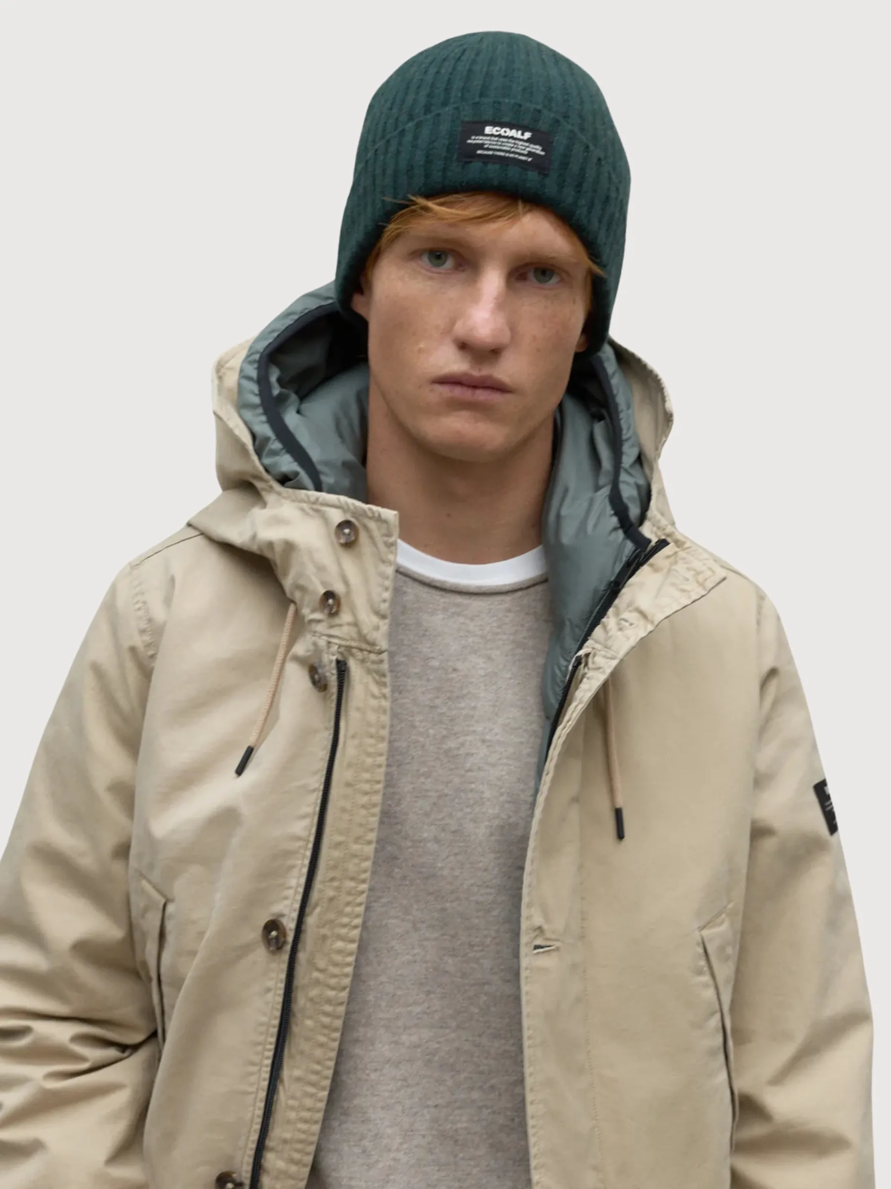 Thick Woodland Green Unisex Beanie | Ecoalf