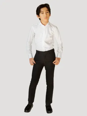 T.O. Boy's TR Pants - Black Pique