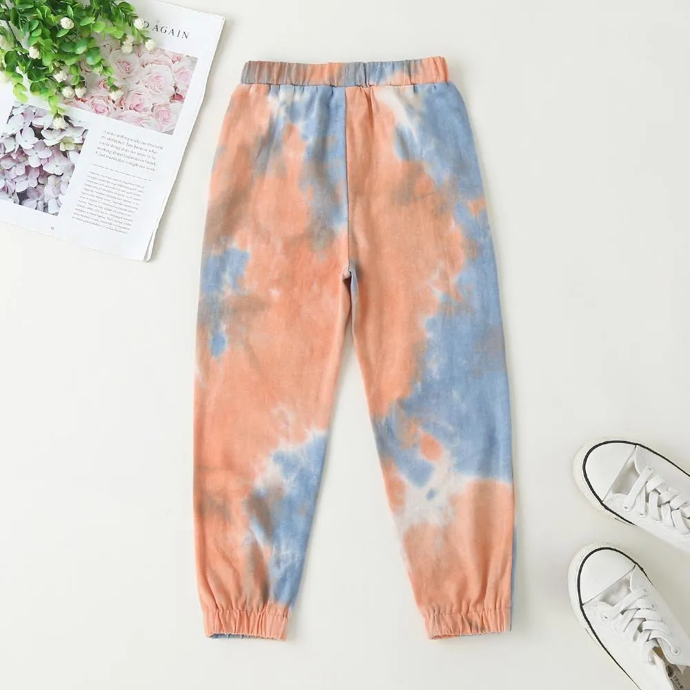 Toddler Girls Tie Dye Sweatpants