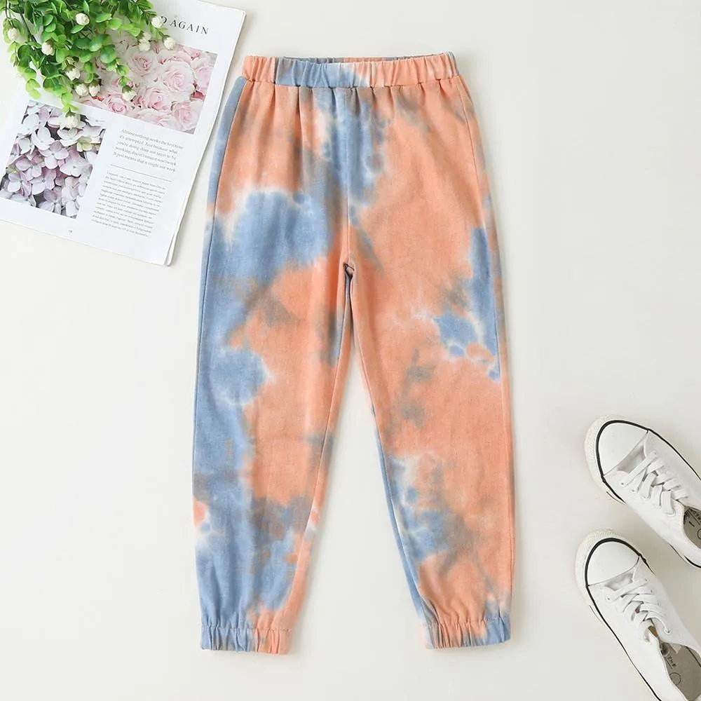 Toddler Girls Tie Dye Sweatpants