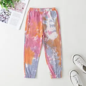 Toddler Girls Tie Dye Sweatpants