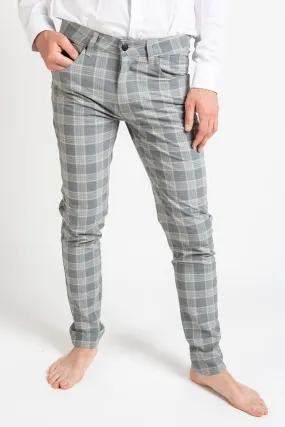 Trousers P1508 - Checkered Grey