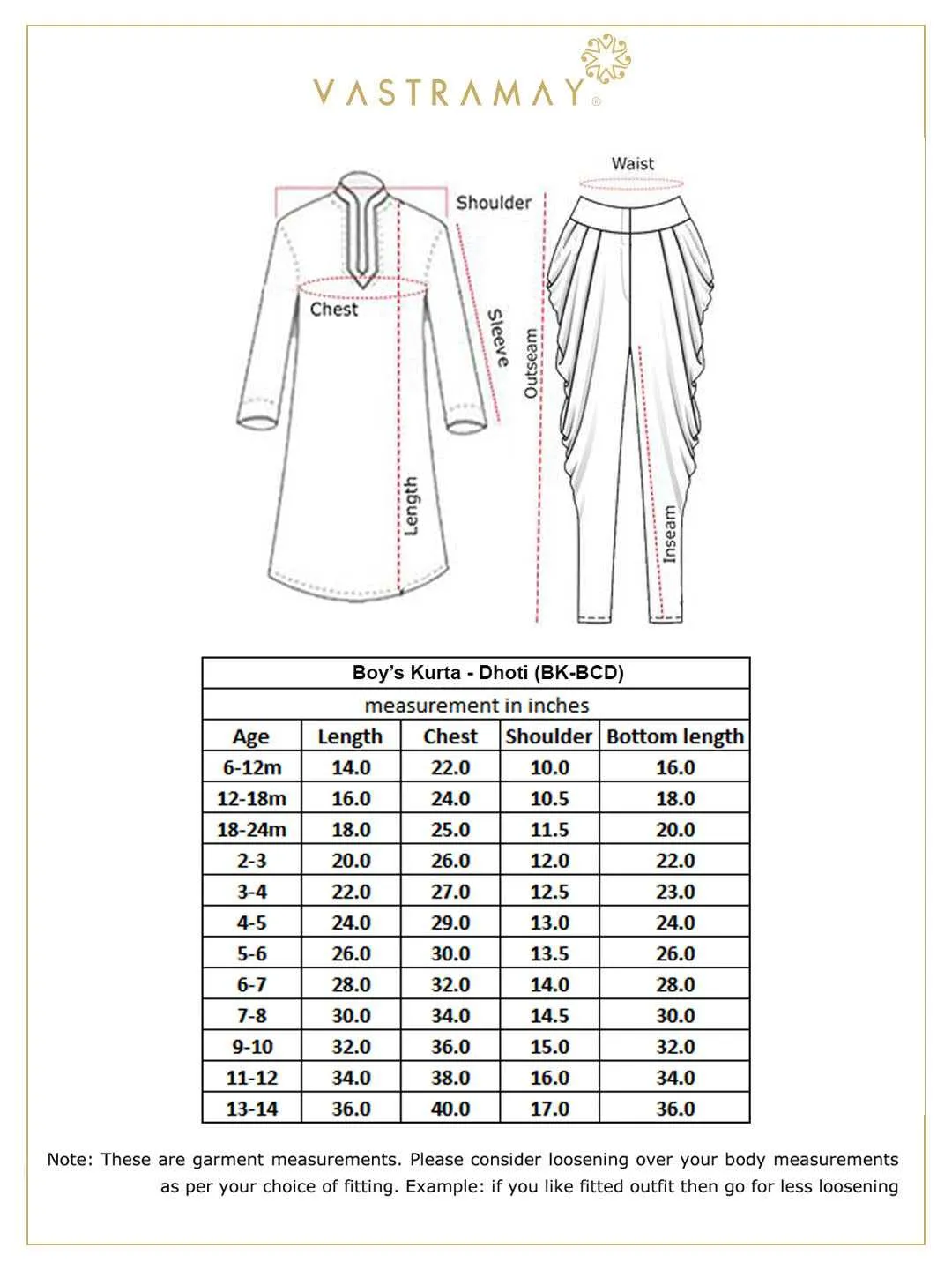 VASTRAMAY Boy's Yellow Krishna Style Kurta and Dhot Set
