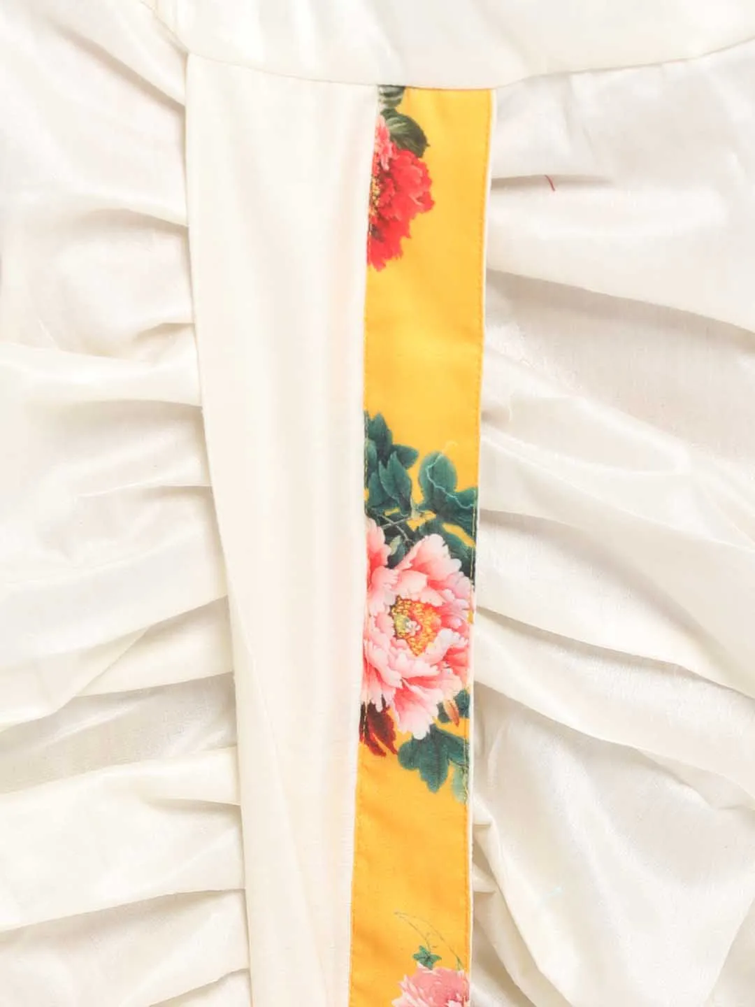 VASTRAMAY Boy's Yellow Krishna Style Kurta and Dhot Set