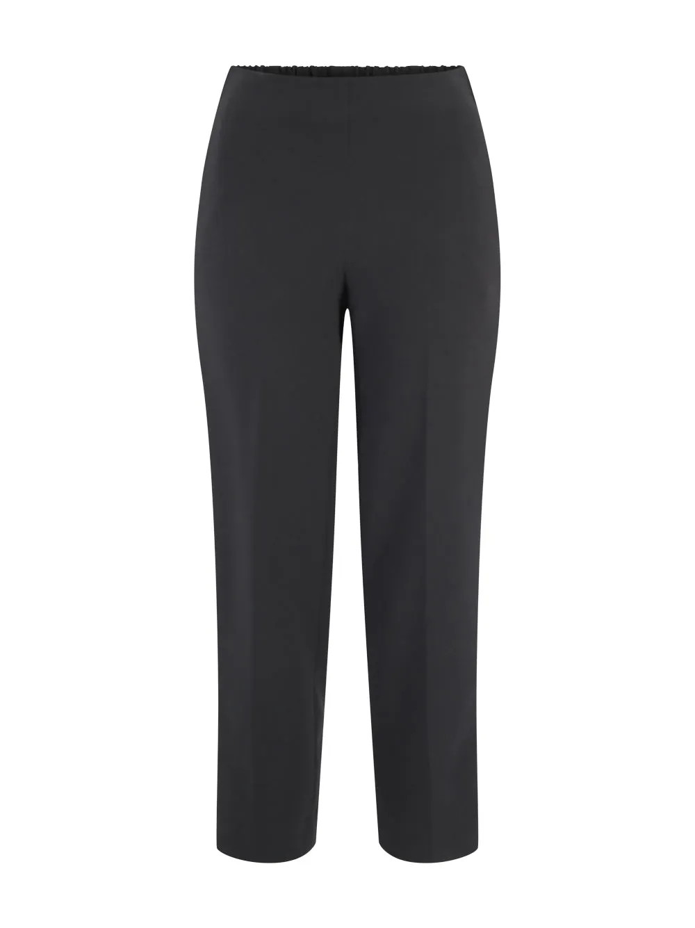 Vince Mid Rise Velvet Trim Pull On Pant in Black