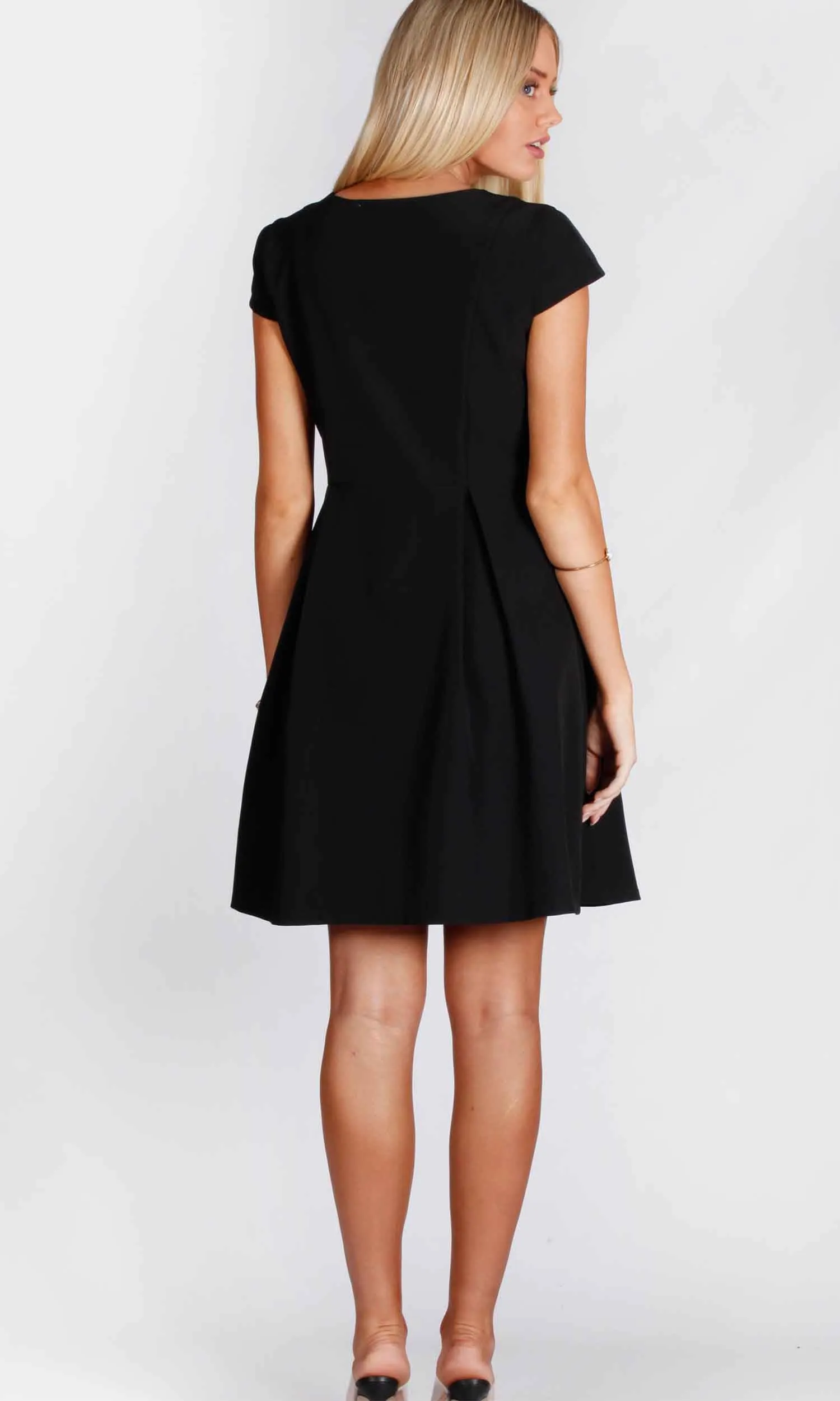 VS7066-3TB Front Zipper A-Line Dress (Pack)
