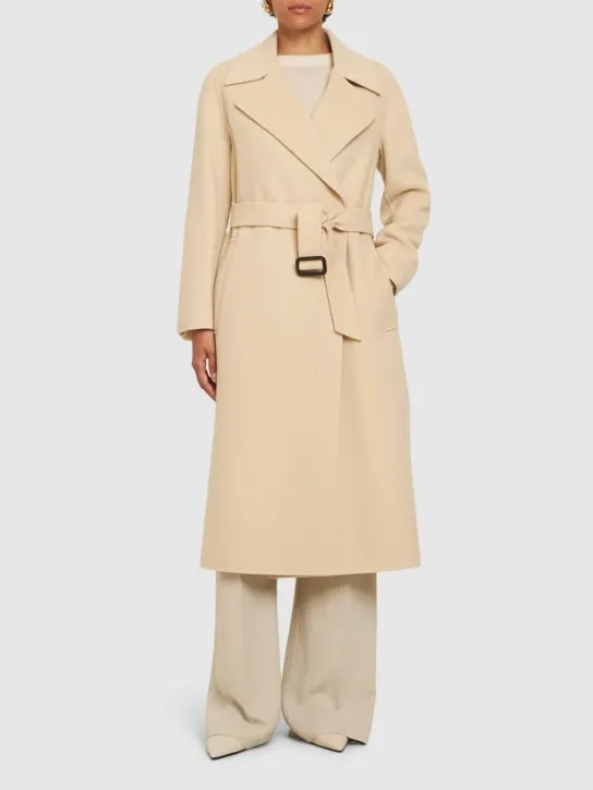 Weekend Max Mara   Manu belted wool midi coat 