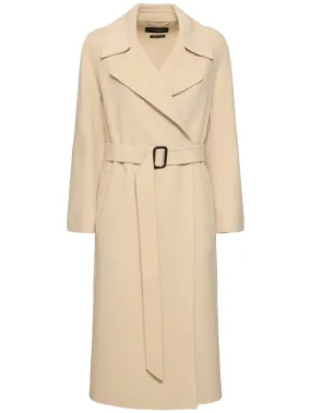 Weekend Max Mara   Manu belted wool midi coat 