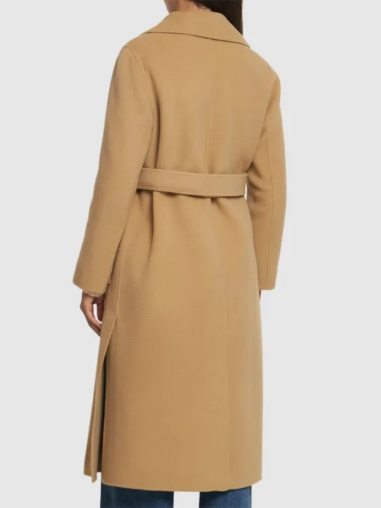 Weekend Max Mara   Manu belted wool midi coat 