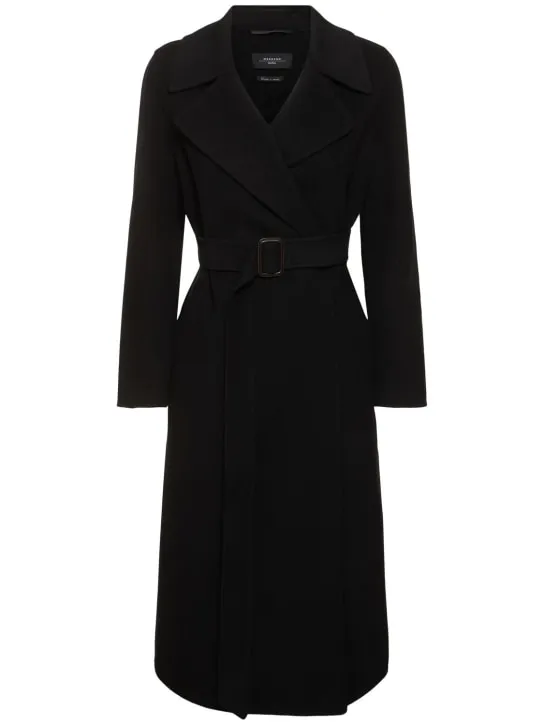 Weekend Max Mara   Manu belted wool midi coat 