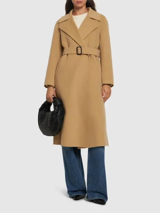 Weekend Max Mara   Manu belted wool midi coat 