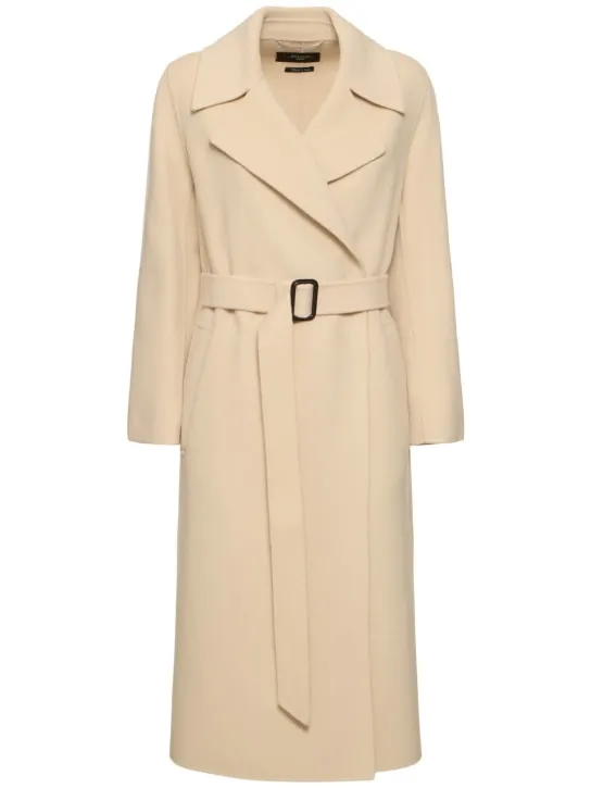 Weekend Max Mara   Manu belted wool midi coat 