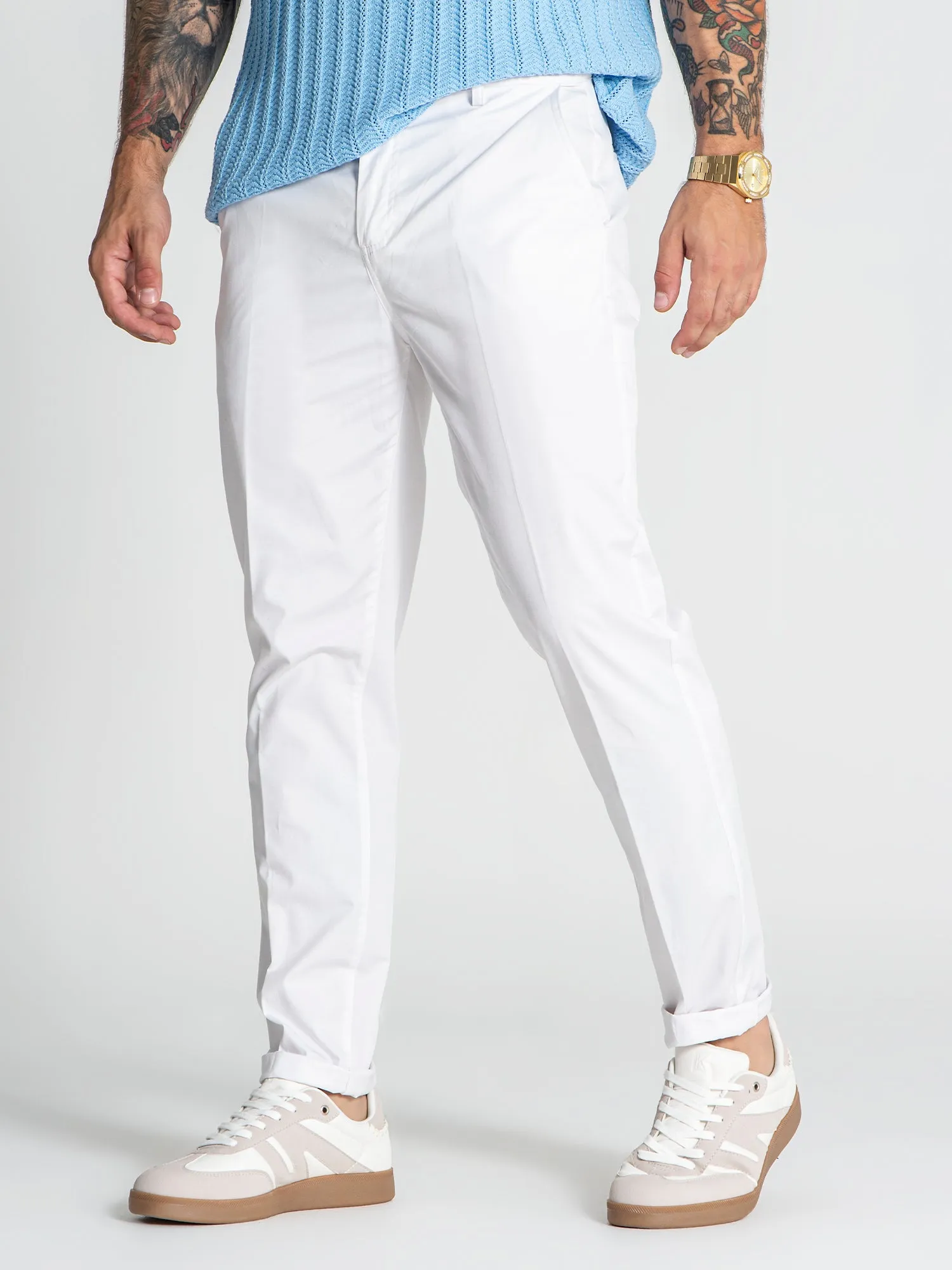 White VIP Chino Pants