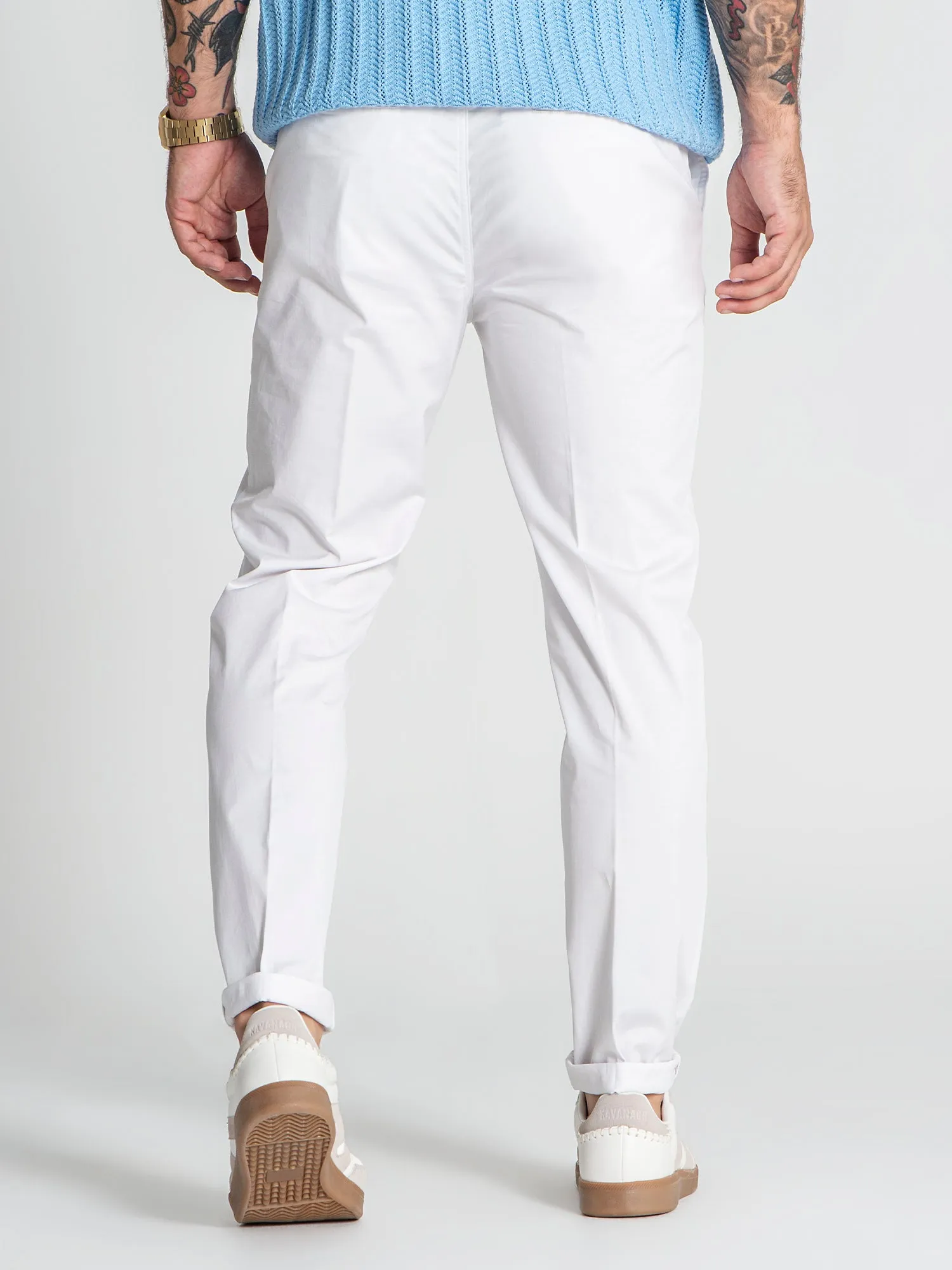 White VIP Chino Pants