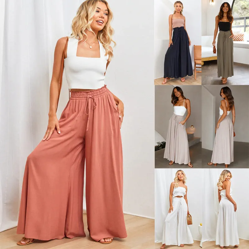 Women's Comfy Wide Leg Loose Sweatpants With Pockets - GlamzLife