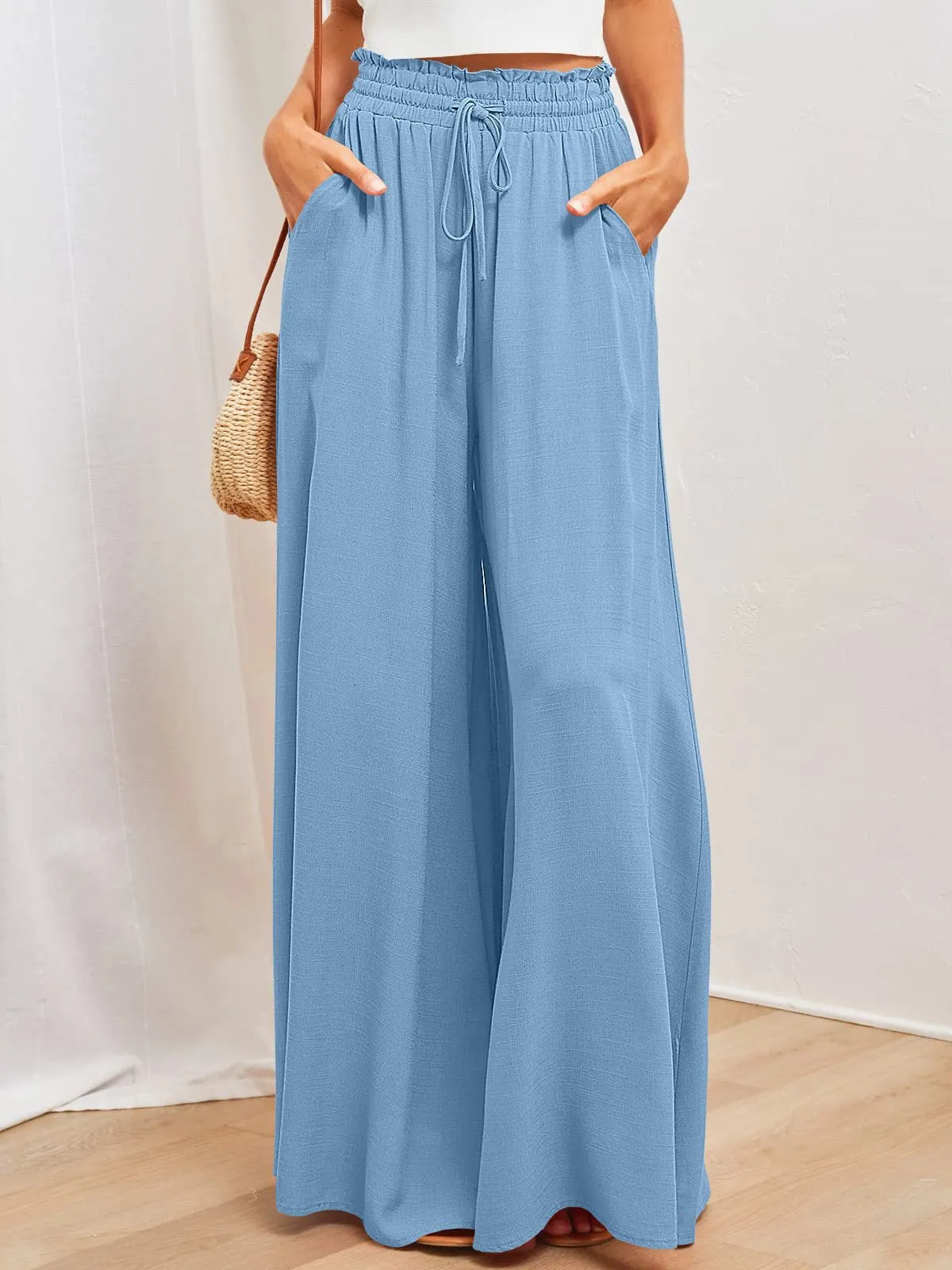 Women's Comfy Wide Leg Loose Sweatpants With Pockets - GlamzLife