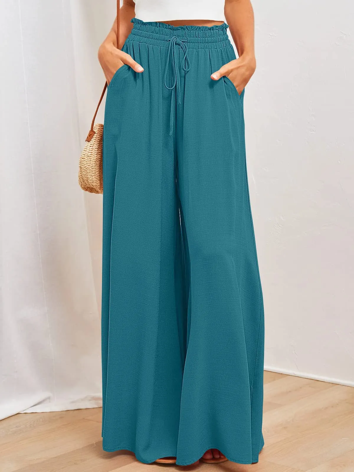 Women's Comfy Wide Leg Loose Sweatpants With Pockets - GlamzLife