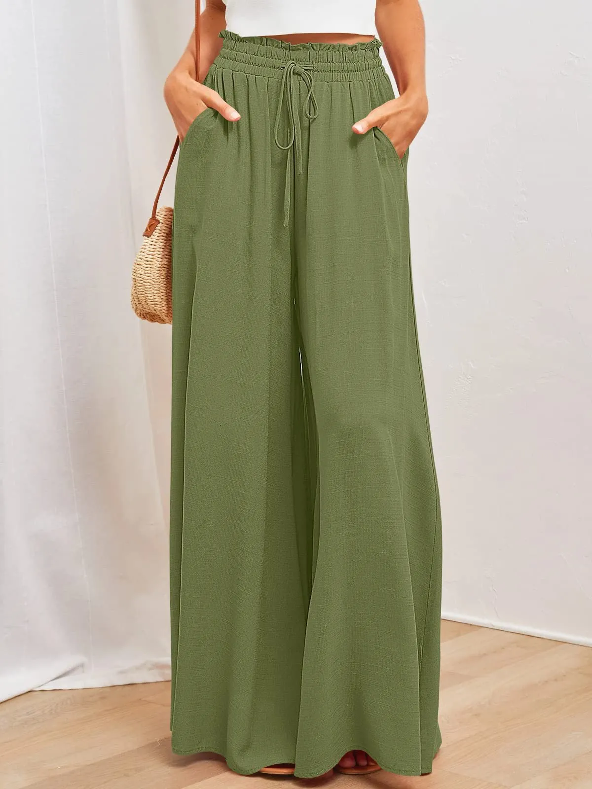 Women's Comfy Wide Leg Loose Sweatpants With Pockets - GlamzLife